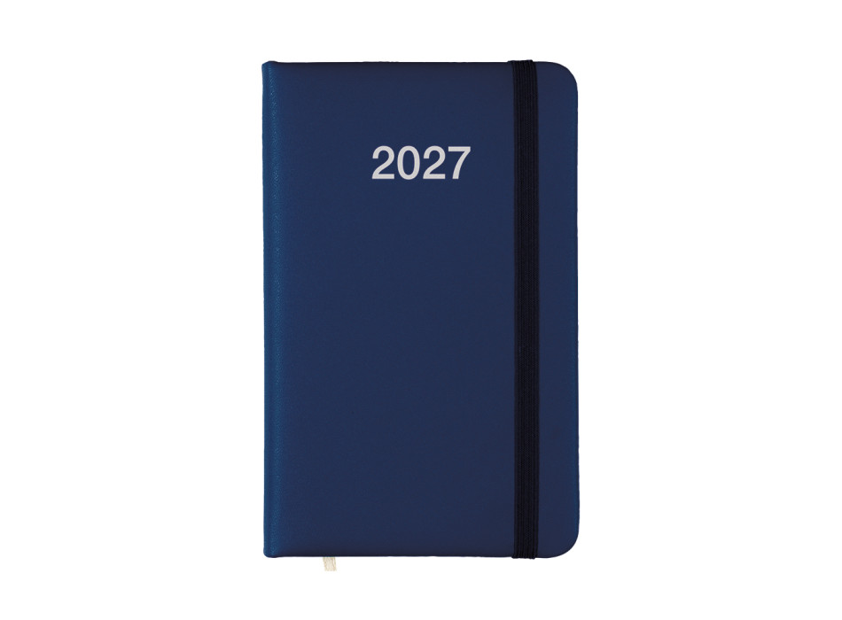 Agenda tascabile settimanale 2027 con copertina rigida in PU Gheddi