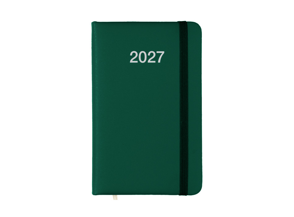 Agenda tascabile settimanale 2027 con copertina rigida in PU Gheddi
