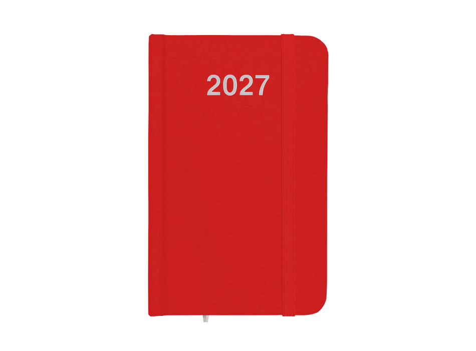 Agenda tascabile settimanale 2027, copertina rigida in cartoncino laminato Gheddi
