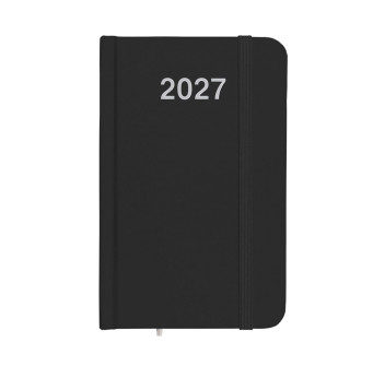 Agenda tascabile settimanale 2027, copertina rigida in cartoncino laminato Gheddi