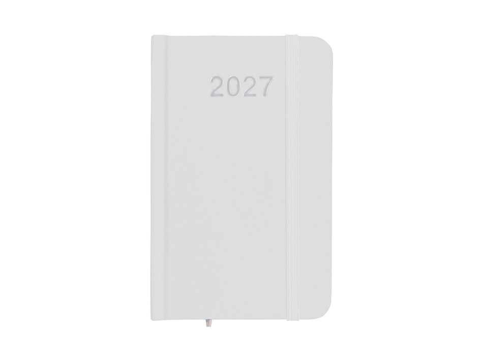 Agenda tascabile settimanale 2027, copertina rigida in cartoncino laminato Gheddi