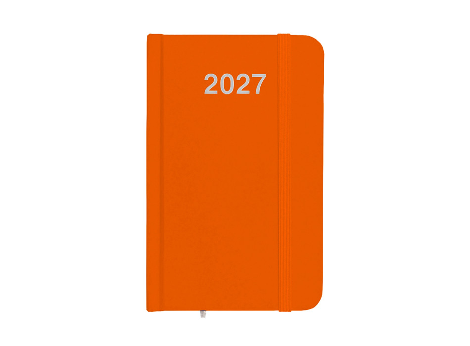 Agenda tascabile settimanale 2027, copertina rigida in cartoncino laminato Gheddi