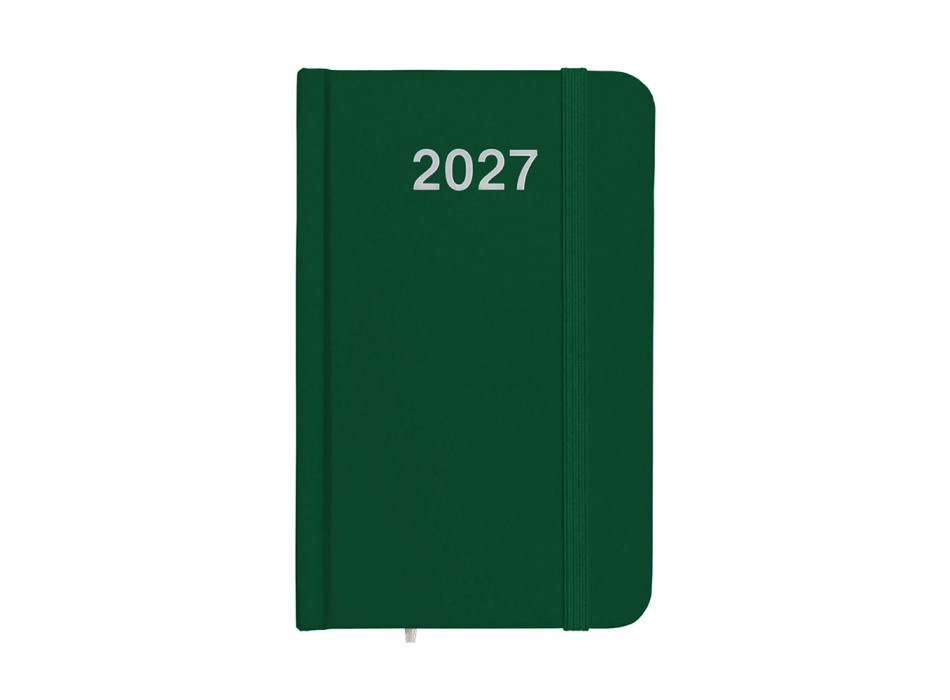 Agenda tascabile settimanale 2027, copertina rigida in cartoncino laminato Gheddi