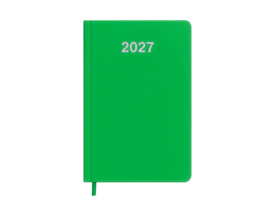 Agenda tascabile settimanale 2027. Copertina rigida in cartoncino laminato opaco Gheddi