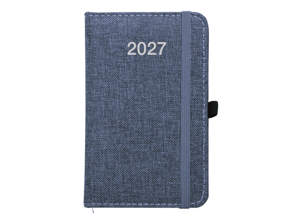 Agenda tascabile settimanale 2027, copertina rigida in PET riciclato con effetto mélange Gheddi