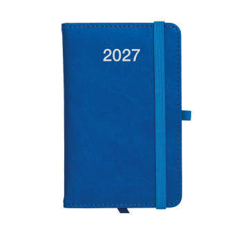 Agenda tascabile settimanale 2027, copertina rigida in PU termovirante con impuntura Gheddi