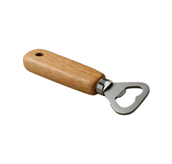 Apribottiglie in metallo e legno