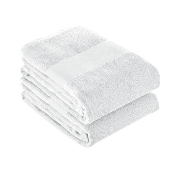 Asciugamano 100% cotone 400 g/m2 bianco 70x140