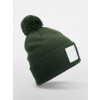 Berretto in Maglia con Pom Pom e Patch Gheddi