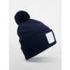 Berretto in Maglia con Pom Pom e Patch Gheddi
