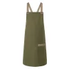 Bib Apron With Crossed Ribbons Gheddi