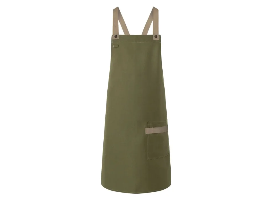 Bib Apron With Crossed Ribbons Gheddi