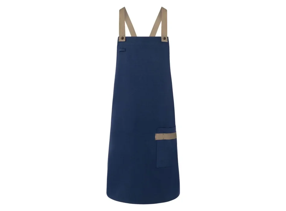 Bib Apron With Crossed Ribbons Gheddi