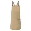Bib Apron With Crossed Ribbons Gheddi