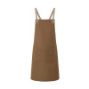 Bib Apron With Crossed Ribbons And Big Pocket
