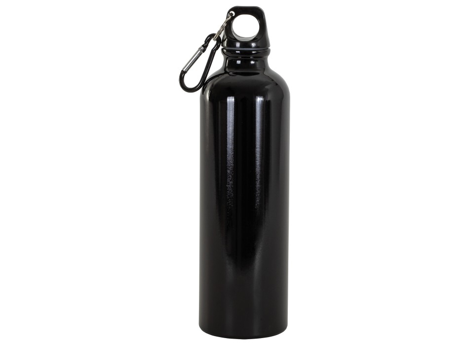 Borraccia in alluminio con moschettone, 750 ml, no box