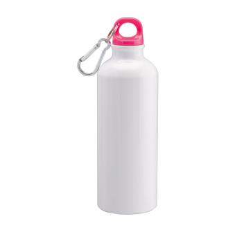 Borraccia in alluminio con moschettone, 500ml Gheddi