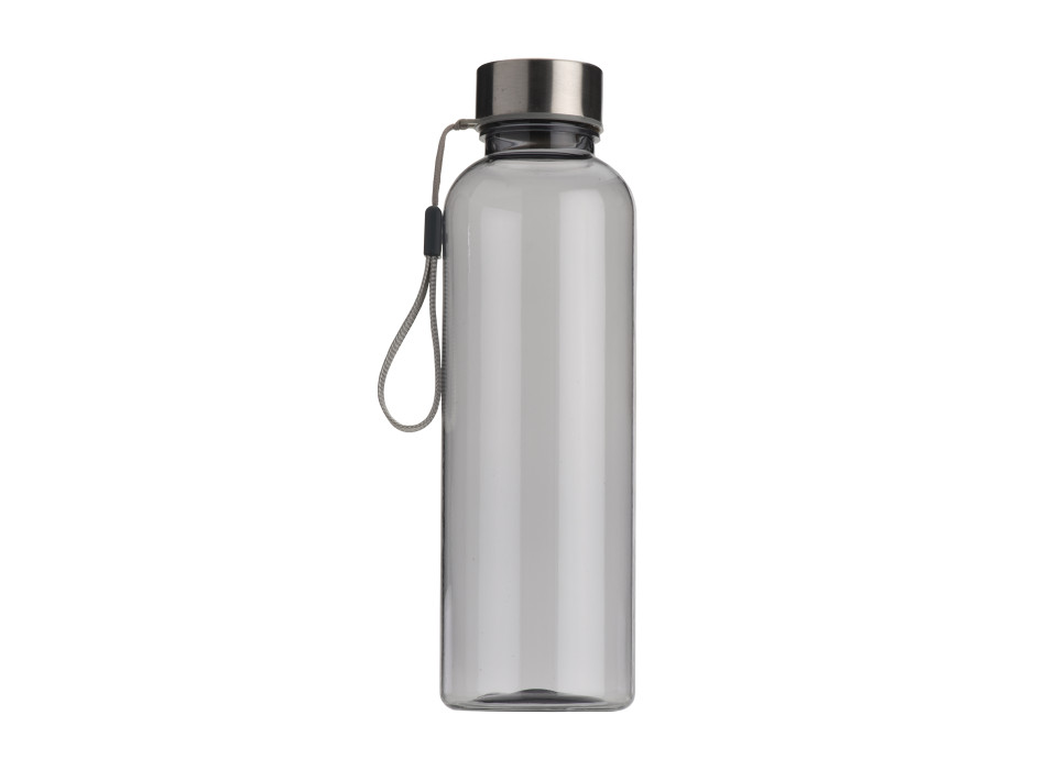 Borraccia in tritan trasparente con tappo in metallo (500ml). BPA free