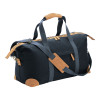 Borsa duffle in canvas  riciclato. Tracolla regolabile e removibile con fibbie in metallo