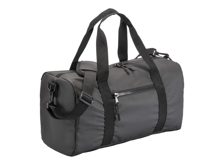 Borsa Duffle in poliestere water resistant. Tracolla regolabile e removibile con fibbia Gheddi