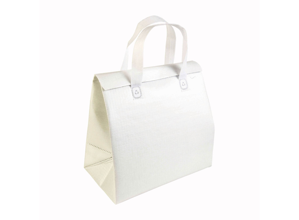 Borsa frigo in TNT laminato 100 g/m2, chiusura con velcro