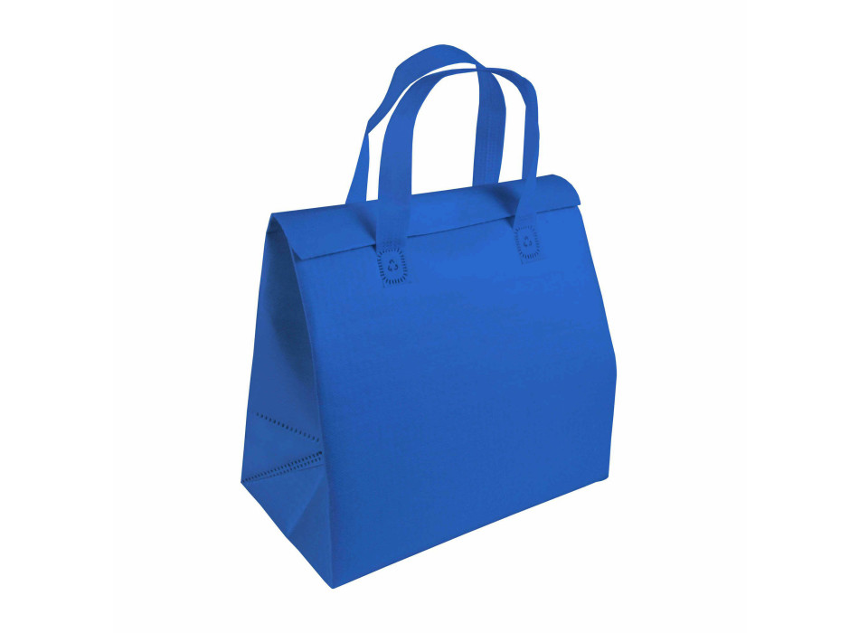 Borsa frigo in TNT laminato 100 g/m2, chiusura con velcro