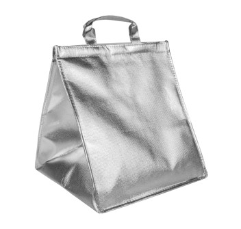 Borsa frigo porta torte/pizza in tnt laminato 110 g/m2, chiusura con velcro
