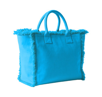 Borsa in cotone da 450 g/m2. Dotata di chiusura a zip e tasca interna