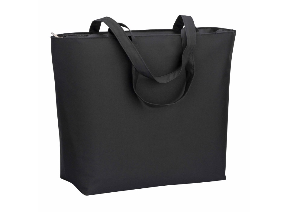 Borsa mare in poliestere 300d con manici lunghi e chiusura con zip