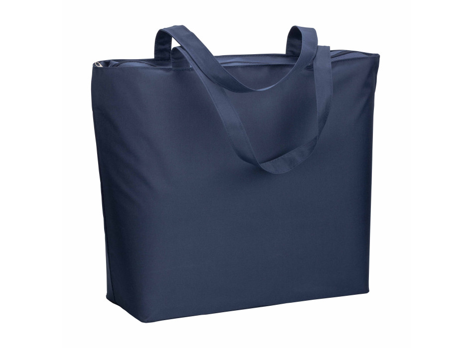 Borsa mare in poliestere 300D con manici lunghi e chiusura con zip