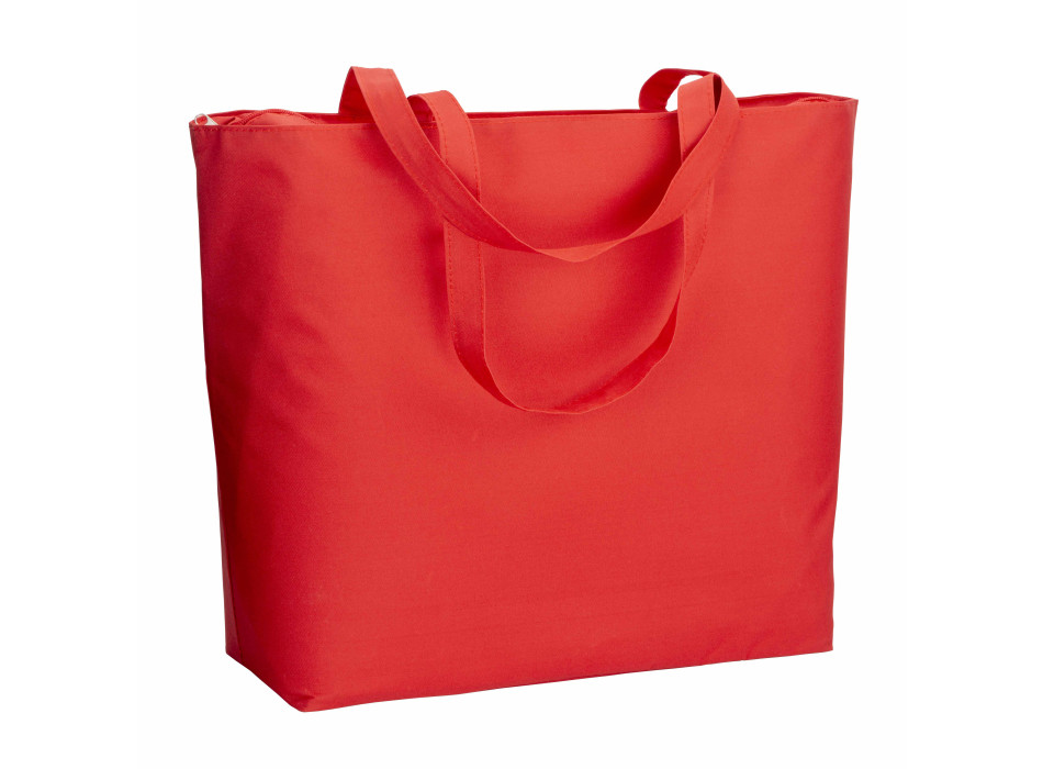 Borsa mare in poliestere 300D con manici lunghi e chiusura con zip