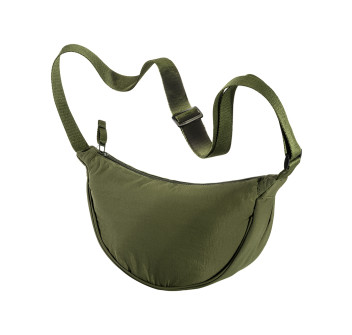 Borsa rotonda  in nylon con tracolla regolabile, chiusura con zip Gheddi