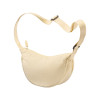 Borsa rotonda  in nylon con tracolla regolabile, chiusura con zip Gheddi