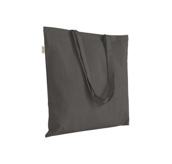 Borsa shopper a tinta unita in cotone riciclato da 220 g/m2
