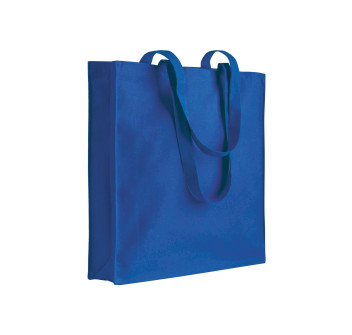 Borsa shopper a tinta unita in cotone riciclato da 220 g/m2