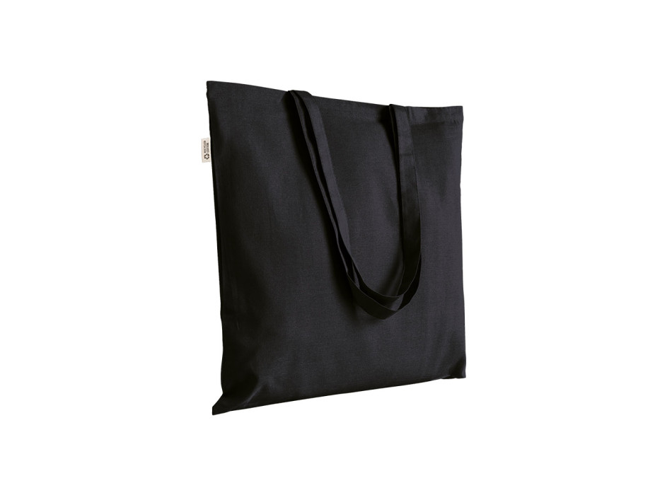 Borsa shopper a tinta unita in cotone riciclato da 280 g/m2