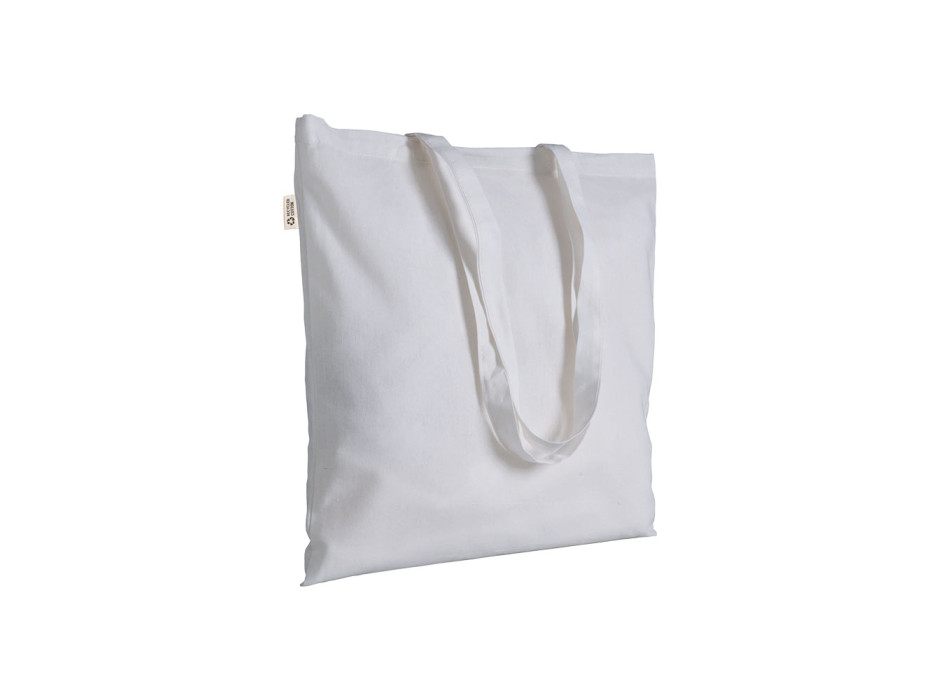 Borsa shopper a tinta unita in cotone riciclato da 280 g/m2
