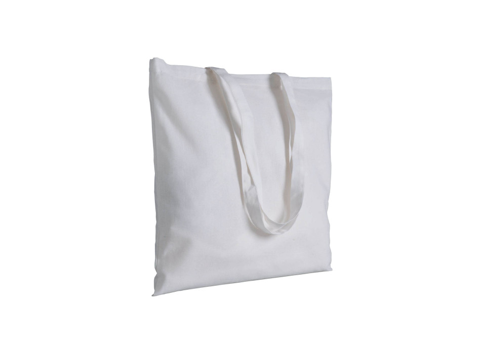 Borsa shopper in cotone riciclato 120 g/m2, manici lunghi