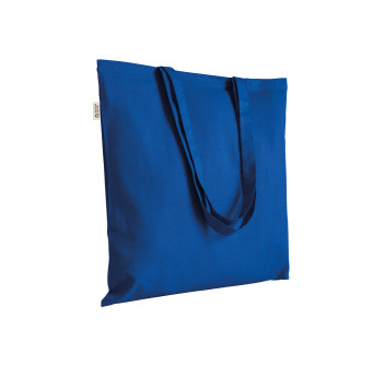 Borsa shopper in cotone riciclato 120 g/m2, manici lunghi Gheddi