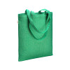 Borsa shopper in cotone riciclato 300 g/m2 con effetto melange con manici lunghi Gheddi