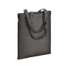 Borsa shopper in cotone riciclato 300 g/m2 con effetto melange con manici lunghi Gheddi