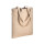 Borsa shopper in cotone riciclato 300 g/m2 con effetto melange con manici lunghi Gheddi