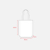Borsa shopper in cotone riciclato 300 g/m2 con effetto mélange. Manici lunghi e soffietto Gheddi