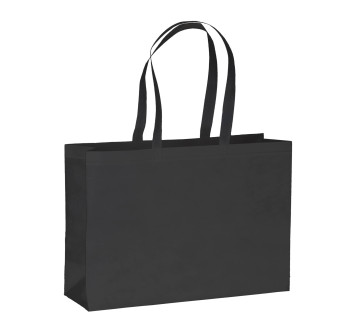 Borsa shopper in PET riciclato da 100 g/m2 (TNT R-PET) termosaldata