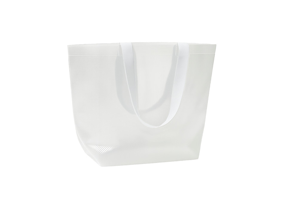 Borsa shopper trasparente in PP laminato 110 g/m2