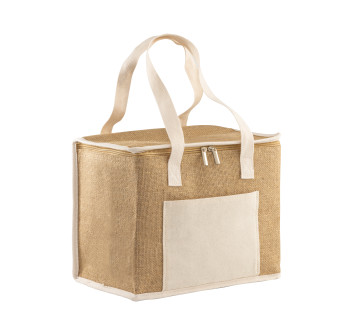 Borsa termica in Juta con interno argentato