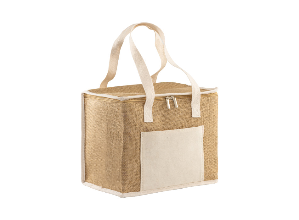 Borsa termica in Juta con interno argentato