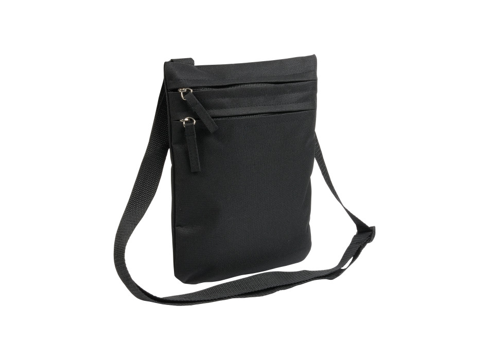 Borsello in poliestere 600D con 2 tasche e tracolla regolabile