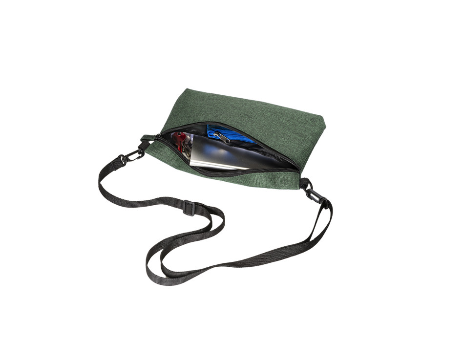 Borsetta a tracolla in poliestere 600D melange