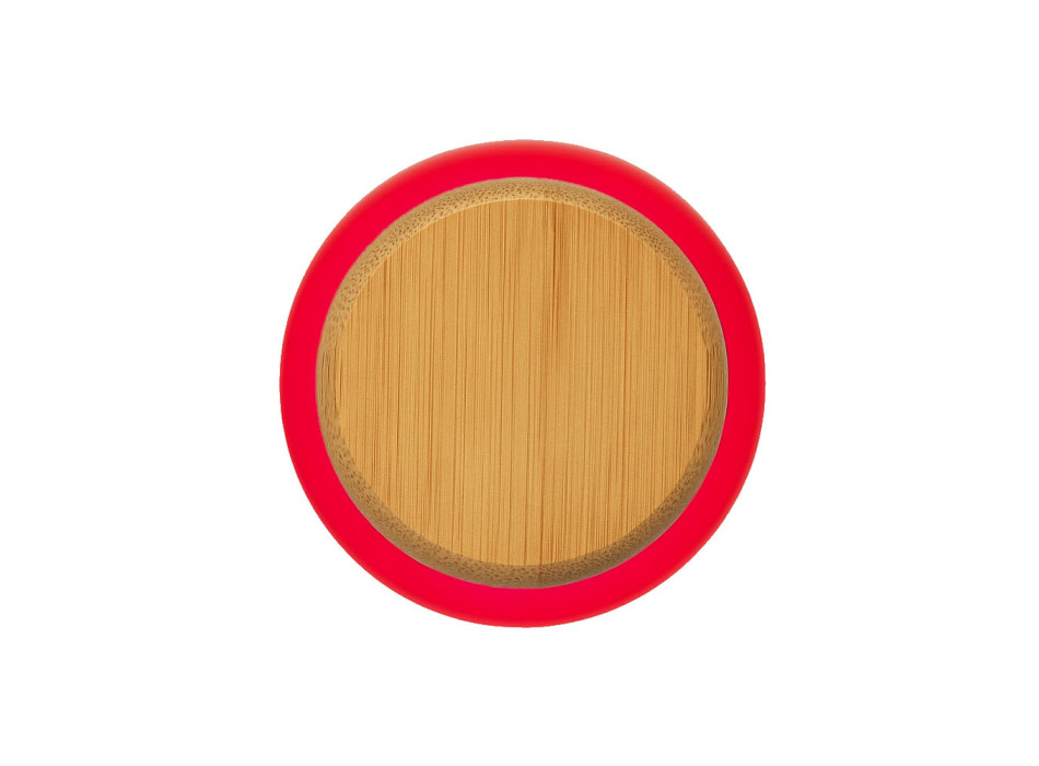 Bottiglia in vetro smerigliato e tappo in bambù, capacità 500 ml